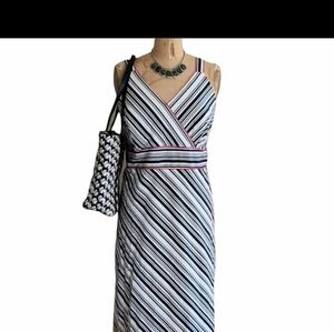 R&K Originals Striped Sun Dress Size 22W